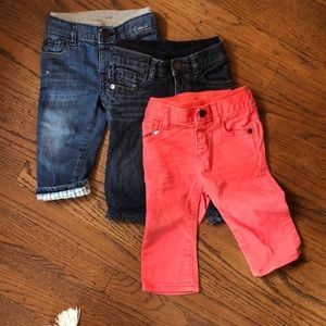 Lot of 3 pairs of unisex Baby Gap Jeans